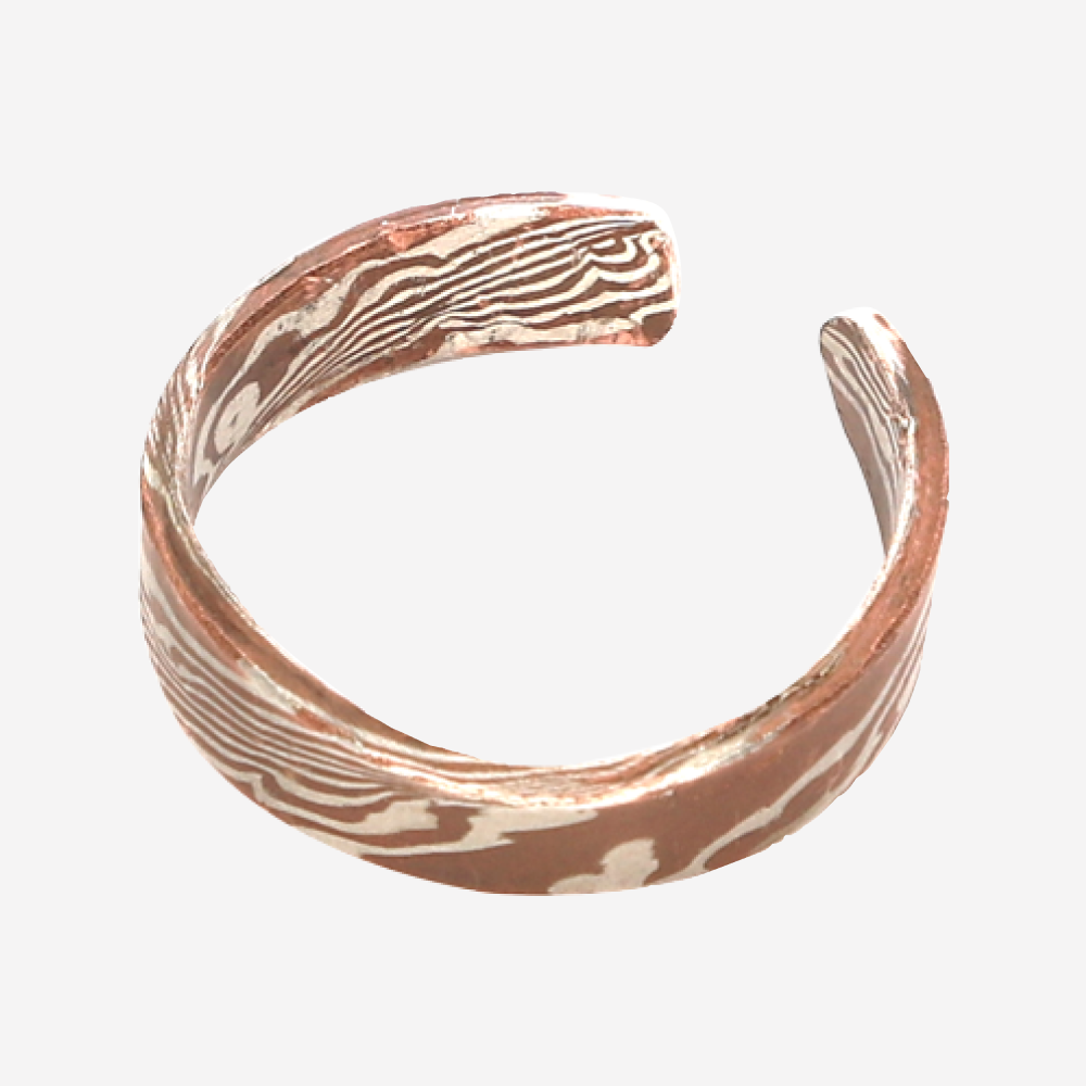 杢目金リングのサンプル